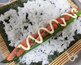 アスパラとサーモンのサラダ巻き寿司作り方2写真