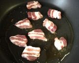 そら豆、新タマネギ、塩豚のパスタ作り方5写真