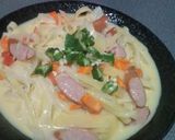 うちの牛乳ﾊﾟｽﾀ～ｶﾙﾎﾞﾅｰﾗ風～作り方6写真