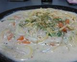 うちの牛乳ﾊﾟｽﾀ～ｶﾙﾎﾞﾅｰﾗ風～作り方8写真