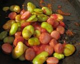 デリ風♪そら豆とウインナーのトマト煮作り方4写真