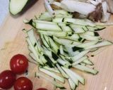 エビ&ズッキーニのパスタ作り方2写真