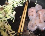 エビ&ズッキーニのパスタ作り方3写真