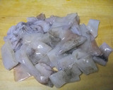 セロリとイカのオイスター炒め作り方1写真