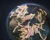 めんつゆで簡単!ベーコン椎茸パスタ✩作り方3写真