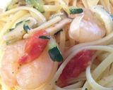 エビ&ズッキーニのパスタ作り方6写真