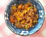タコライス？ひき肉のケチャップソース煮作り方7写真