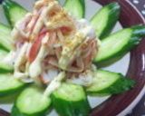 お弁当に簡単楽チン！カニカマ炒め♪作り方3写真
