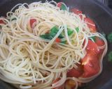 甘熟トマトと生バジルのフレッシュパスタ☆作り方9写真