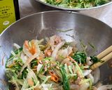 新玉ねぎと水菜のドレッシングサラダ♪作り方5写真