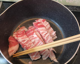 ほうれん草×豚肉×油揚げの炒め物作り方5写真