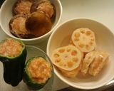 レンコンはさみ揚げ＆しいたけ肉詰め等作り方11写真