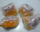 かぼちゃと鴨肉のレンジ蒸し作り方2写真