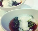 春菊のサッと煮 トロロがけ作り方4写真