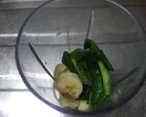 栄養満点☆小松菜とバナナのスムージー♪作り方1写真