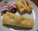 鰯と豚シソの油揚げロール作り方4写真