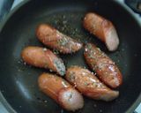 ちょっぴり♡バジルで♡しゃれた♡ウィンナ作り方1写真