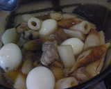 大根と卵とちくわと鶏の煮物作り方3写真