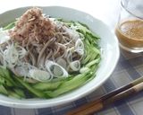 簡単♪胡麻タレの冷やし中華蕎麦♪作り方3写真