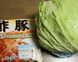 中華名菜酢豚で、キャベツ半分食べられます作り方1写真