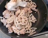 れんこんと豚こまの醤油麹照り焼き作り方5写真
