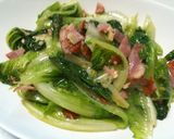 簡単♬ロメインレタスのチーズベーコン炒め作り方6写真