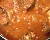 豚肩ロース肉鶏モモ肉を一緒トマトソース煮作り方6写真