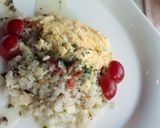 トマトご飯でライスサラダ作り方3写真