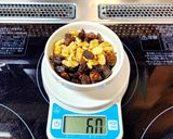 0.6斤HBでくるみレーズンフィグ食パン作り方1写真