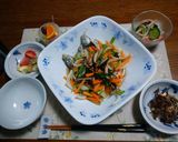 鯵の一夜干しに夏野菜の甘酢醤油タレon！作り方5写真
