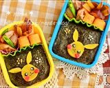 ＊キャラ弁＊たくあんピカチュウのオベント作り方10写真