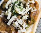 あまりカレー●簡単チーズ＆カレートースト作り方1写真