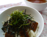 冷うどんのうなぎのせ～ひつまぶし風作り方5写真