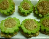お花のゴーヤバーグ作り方4写真