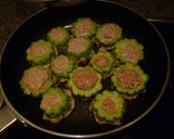 お花のゴーヤバーグ作り方5写真