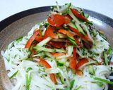 夏の冷やしうどん塩麹和え作り方7写真