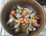 ダイエット中に鉄分補給！簡単鶏肝煮！作り方5写真