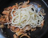 豚キムチうどん　ポン酢仕立て作り方3写真