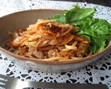 豚キムチうどん　ポン酢仕立て作り方4写真