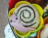 キャラ弁＊かたつむり弁当＊作り方1写真