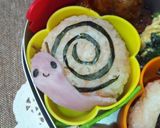 キャラ弁＊かたつむり弁当＊作り方3写真