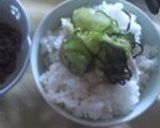 簡単☆みょうがと胡瓜と塩昆布の混ぜご飯作り方6写真
