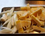 塩麹豚肉と筍のカレー炒め作り方2写真