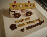 車好きの男の子に☆ハシゴ消防車のケーキ作り方7写真