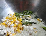ゴーヤとコーンのかき揚げ♪作り方4写真