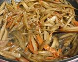 きんぴらごぼうと三つ葉の胡麻あえ作り方3写真