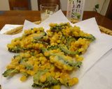 ゴーヤとコーンのかき揚げ♪作り方9写真