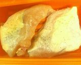 蒸し鶏と水菜とキャベツ♪特製ソース和え作り方3写真