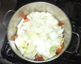 豆乳鍋♪簡単スープ白菜味噌豚肉作り方4写真