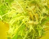 蒸し鶏と水菜とキャベツ♪特製ソース和え作り方6写真